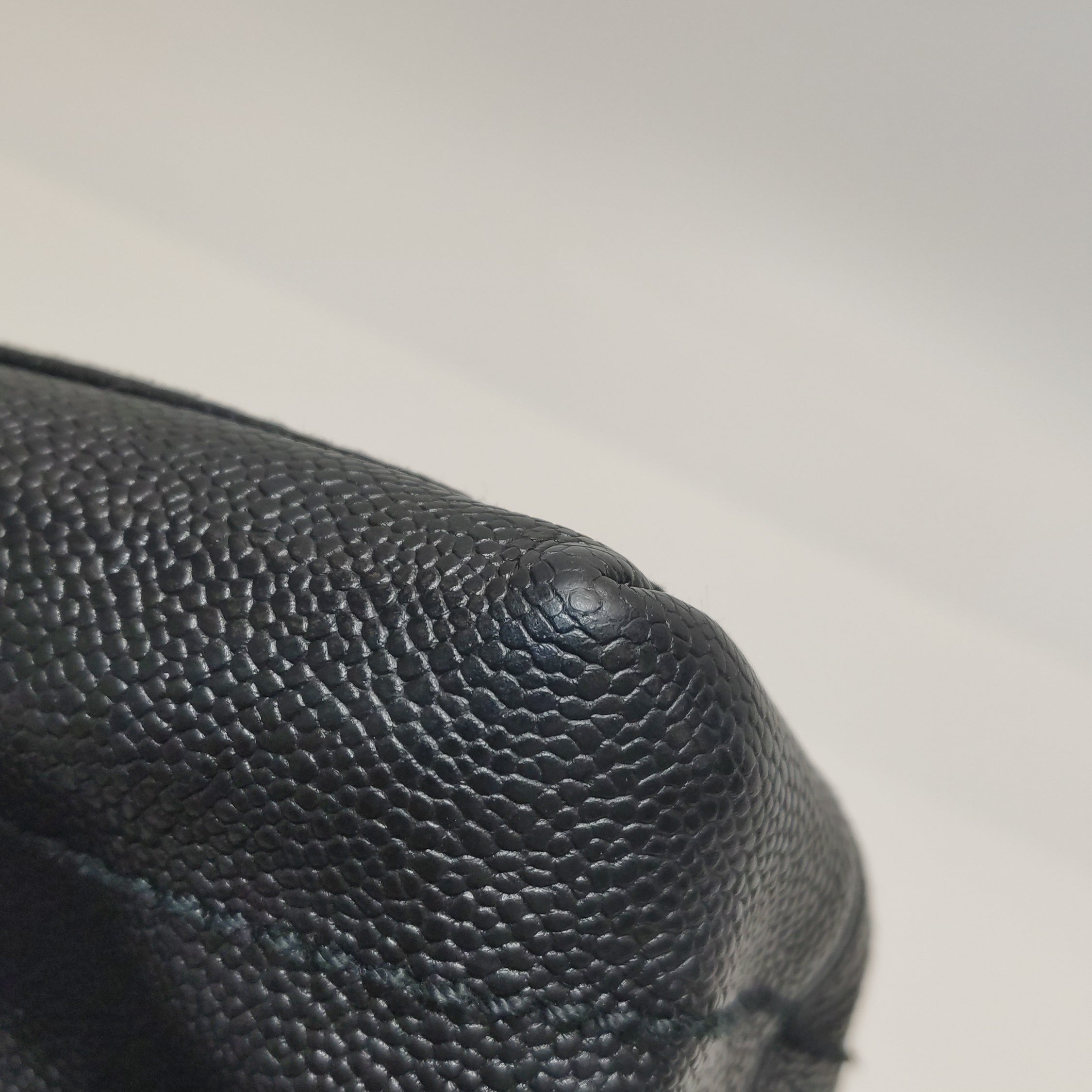 Chanel Caviar Leather CC Logo Hobo Bag