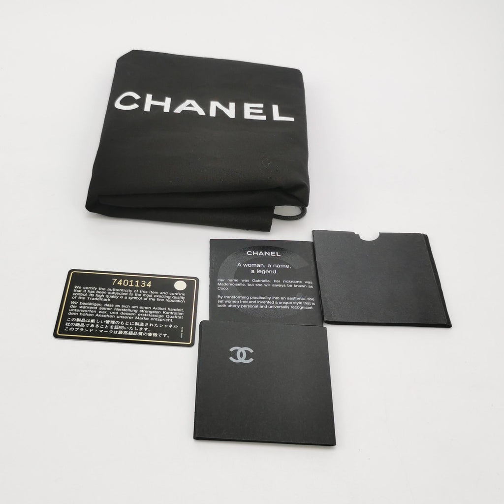 Chanel Caviar Leather CC Logo Hobo Bag