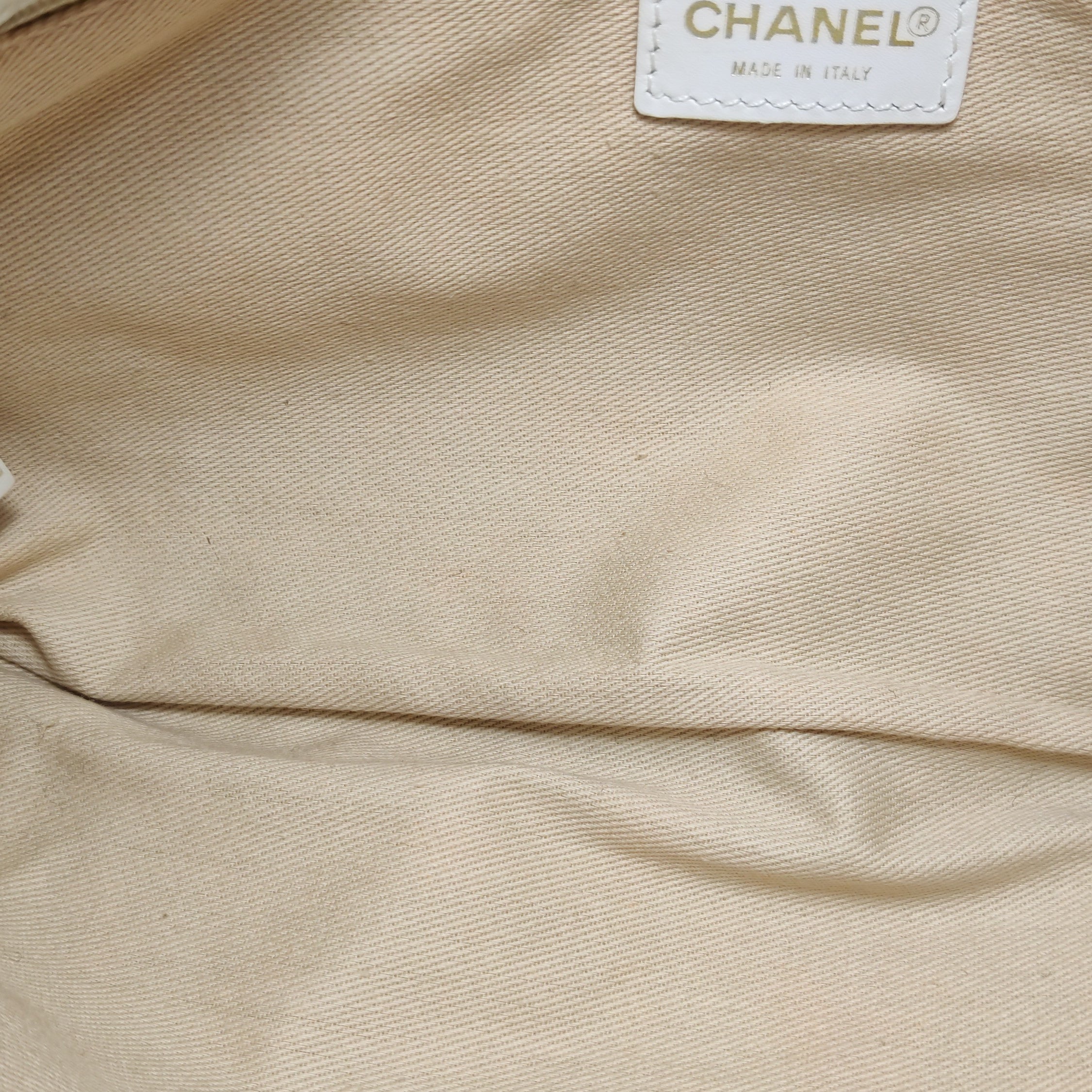 Vintage Chanel Canvas & Leather Shoulder Bag