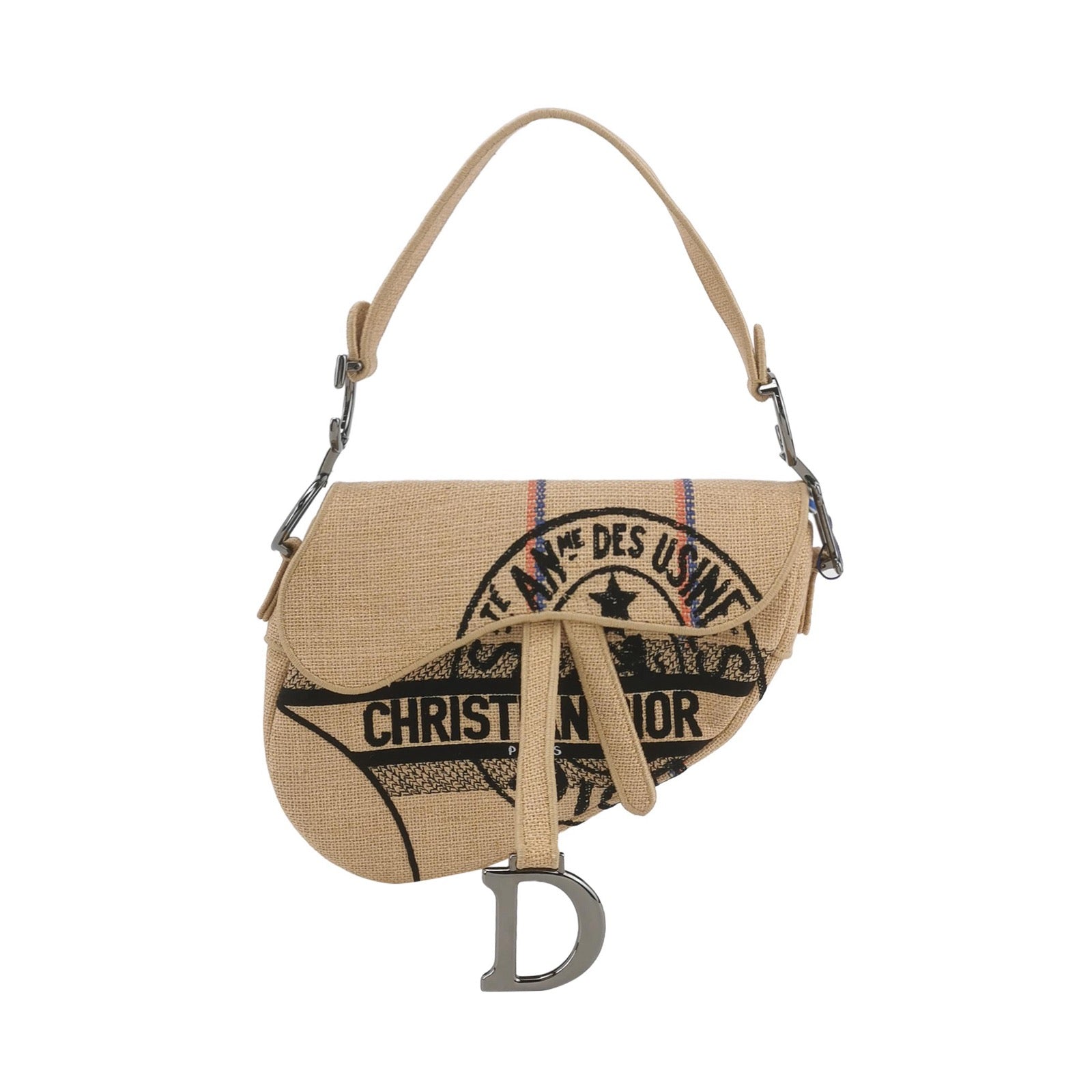 Christian Dior Jute Saddle
