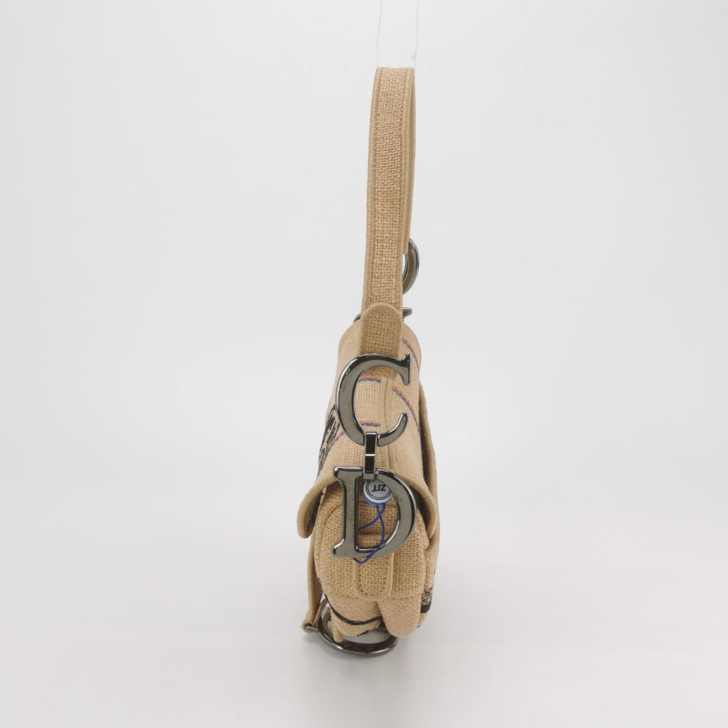 Christian Dior Jute Saddle