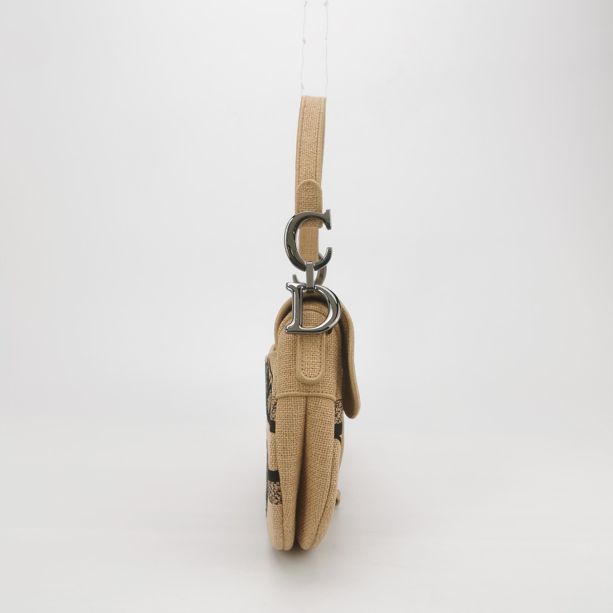 Christian Dior Jute Saddle