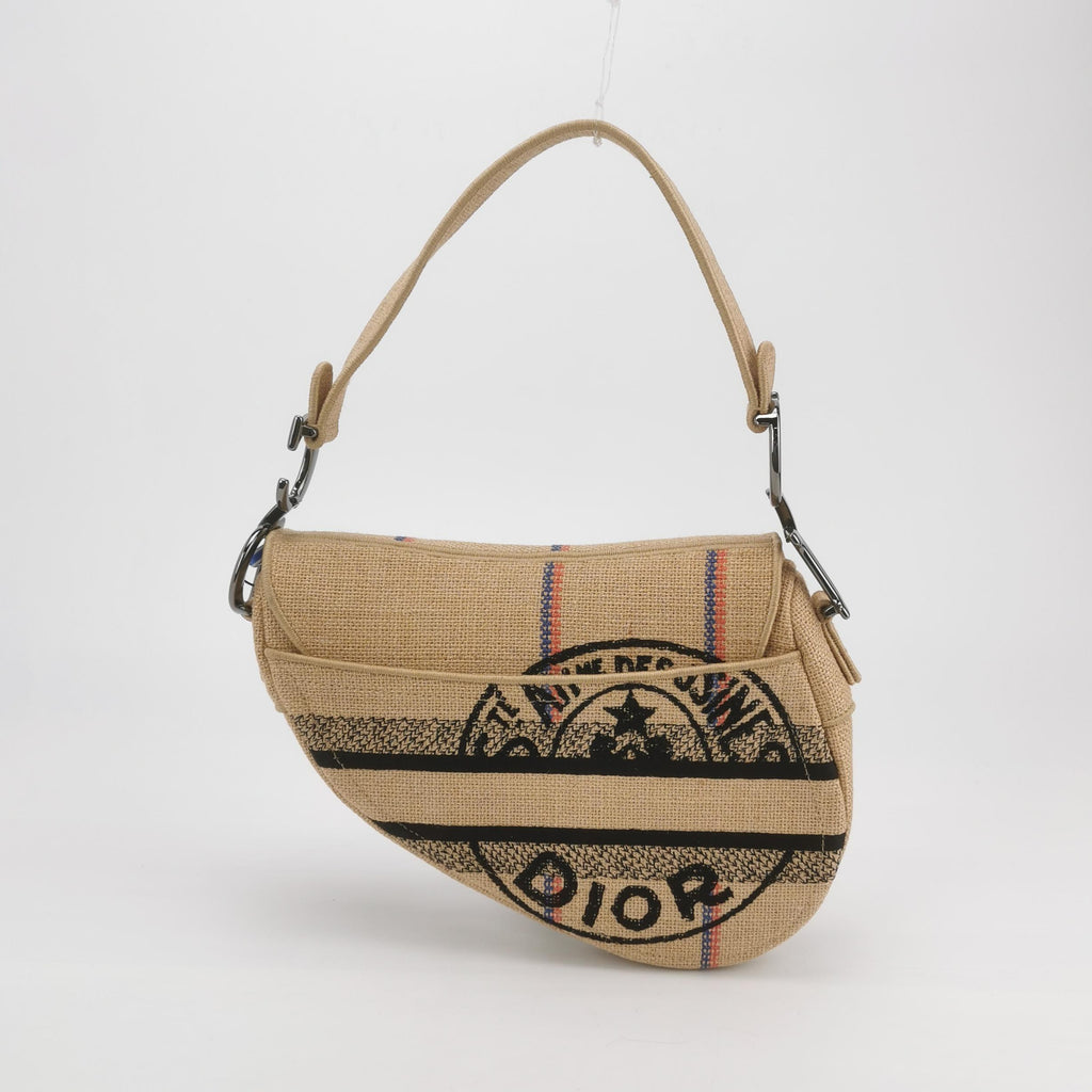 Christian Dior Jute Saddle