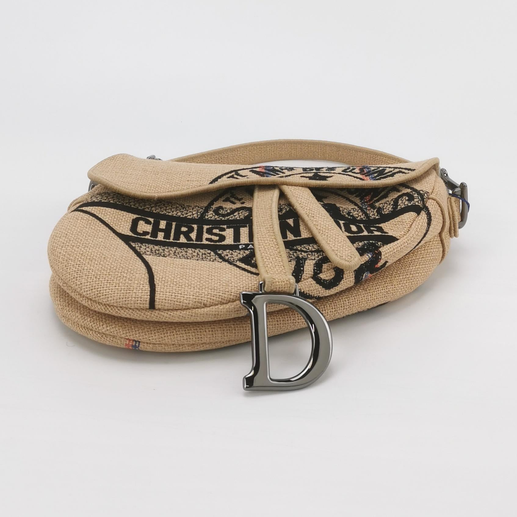 Christian Dior Jute Saddle