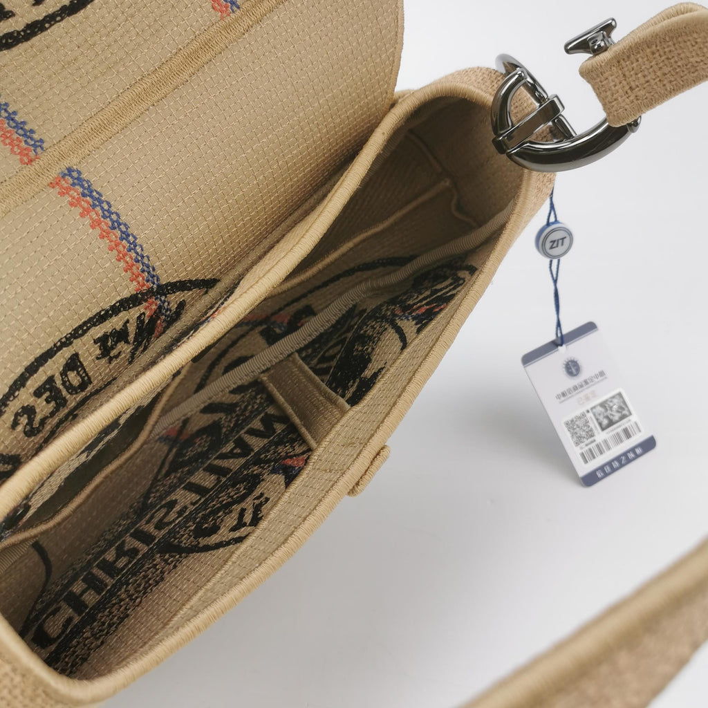 Christian Dior Jute Saddle