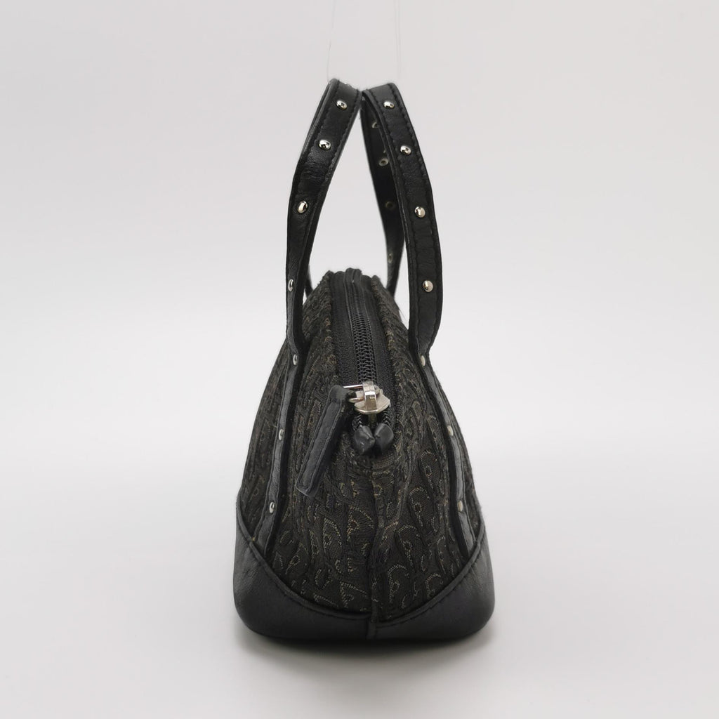 dior leather and canvas monogram bag