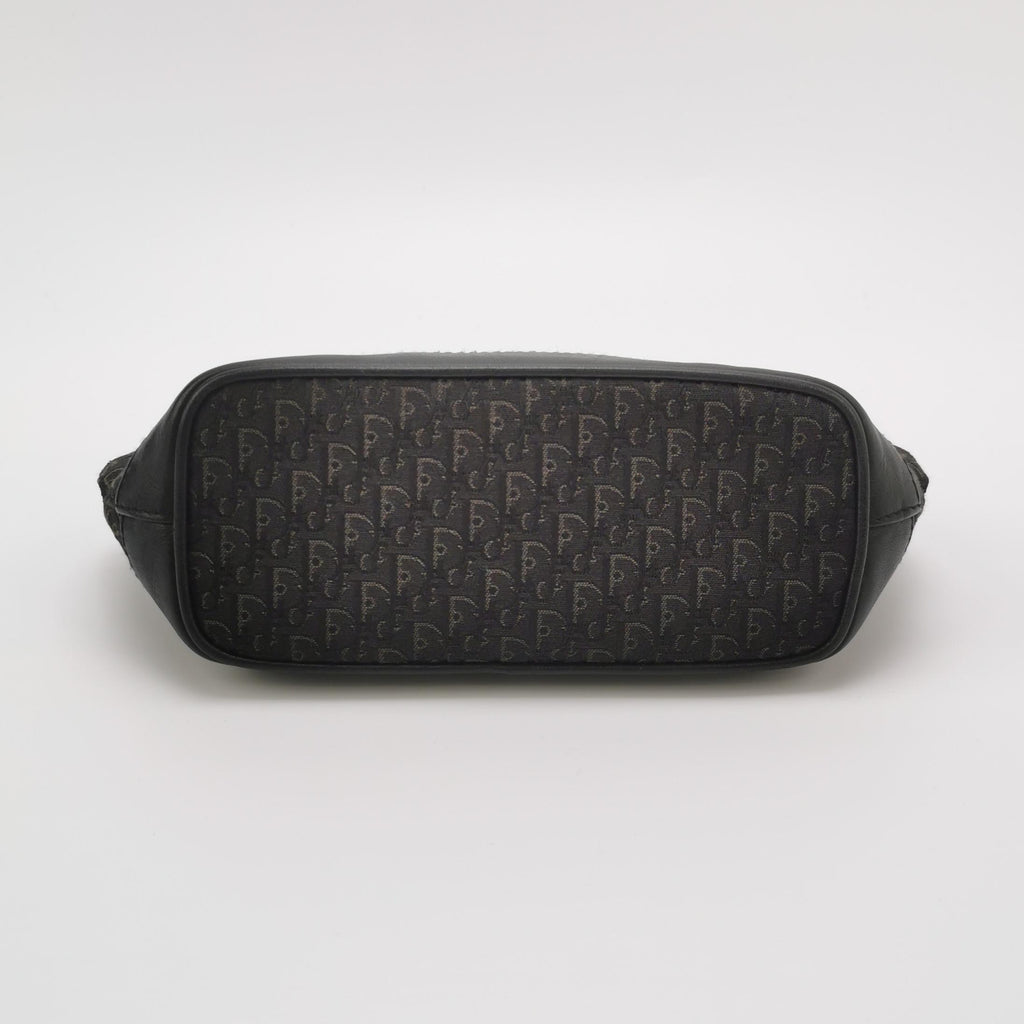 dior leather and canvas monogram bag