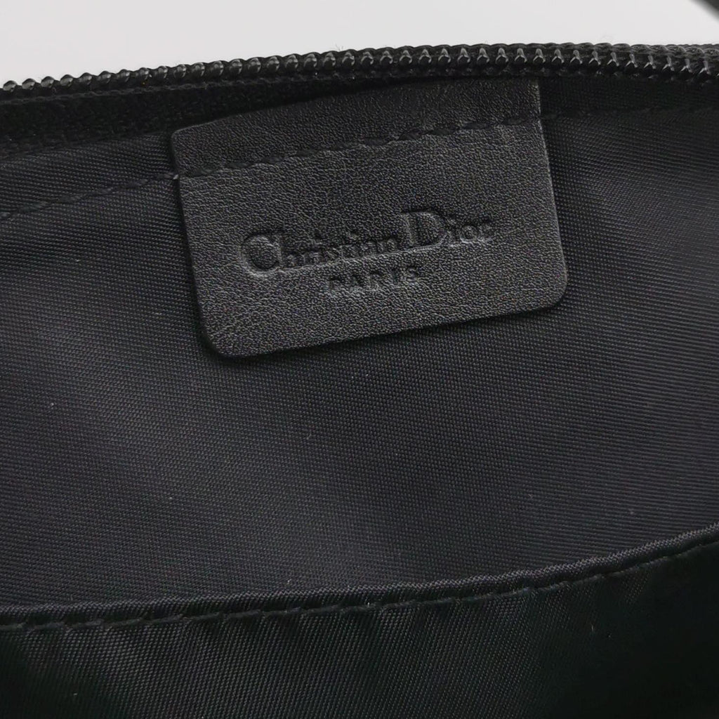 dior leather and canvas monogram bag