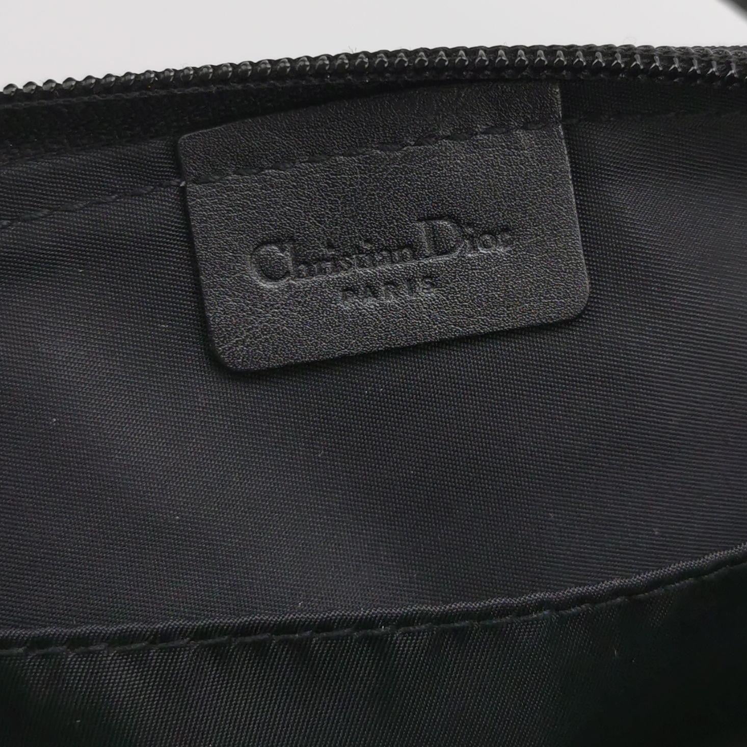 dior leather and canvas monogram bag