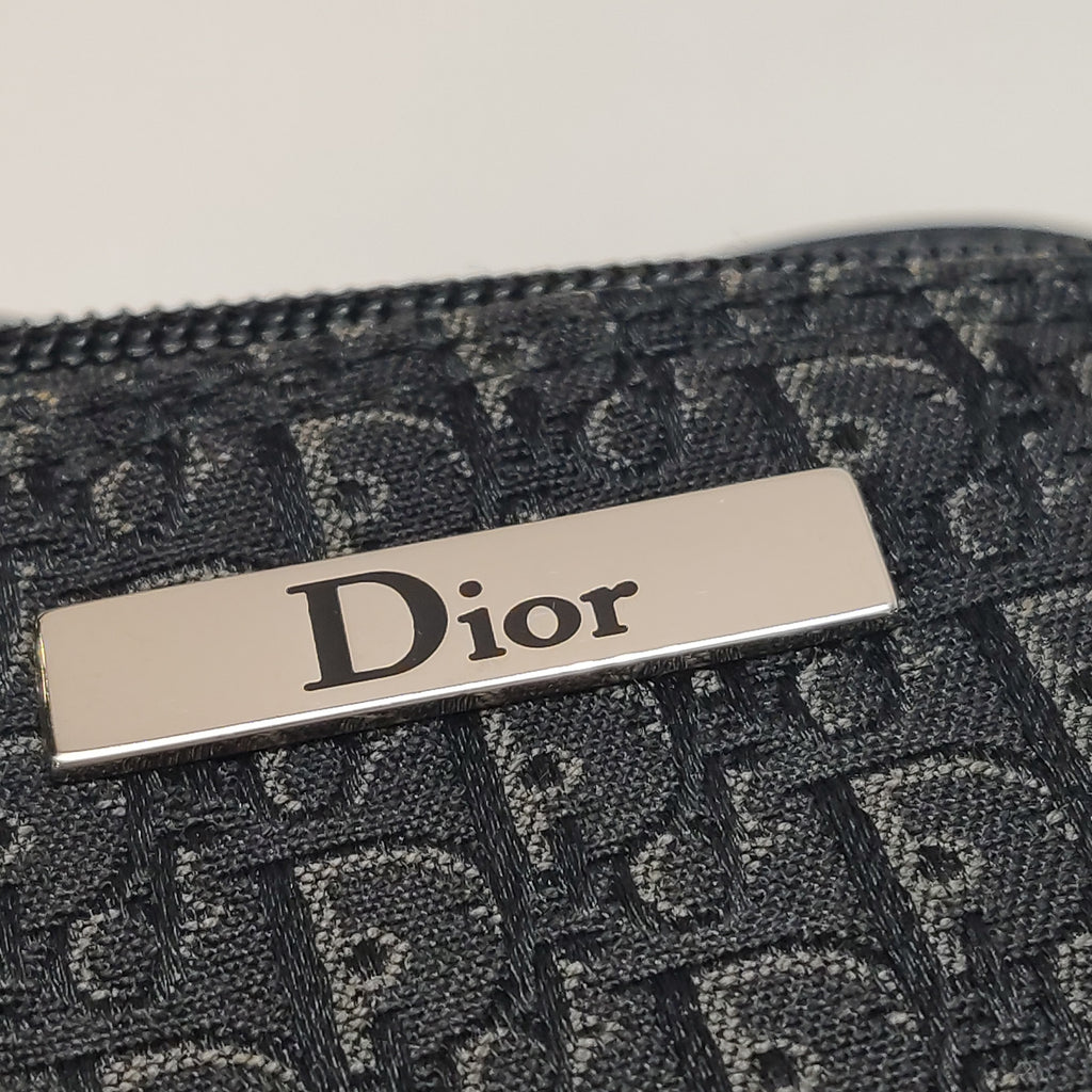 dior leather and canvas monogram bag