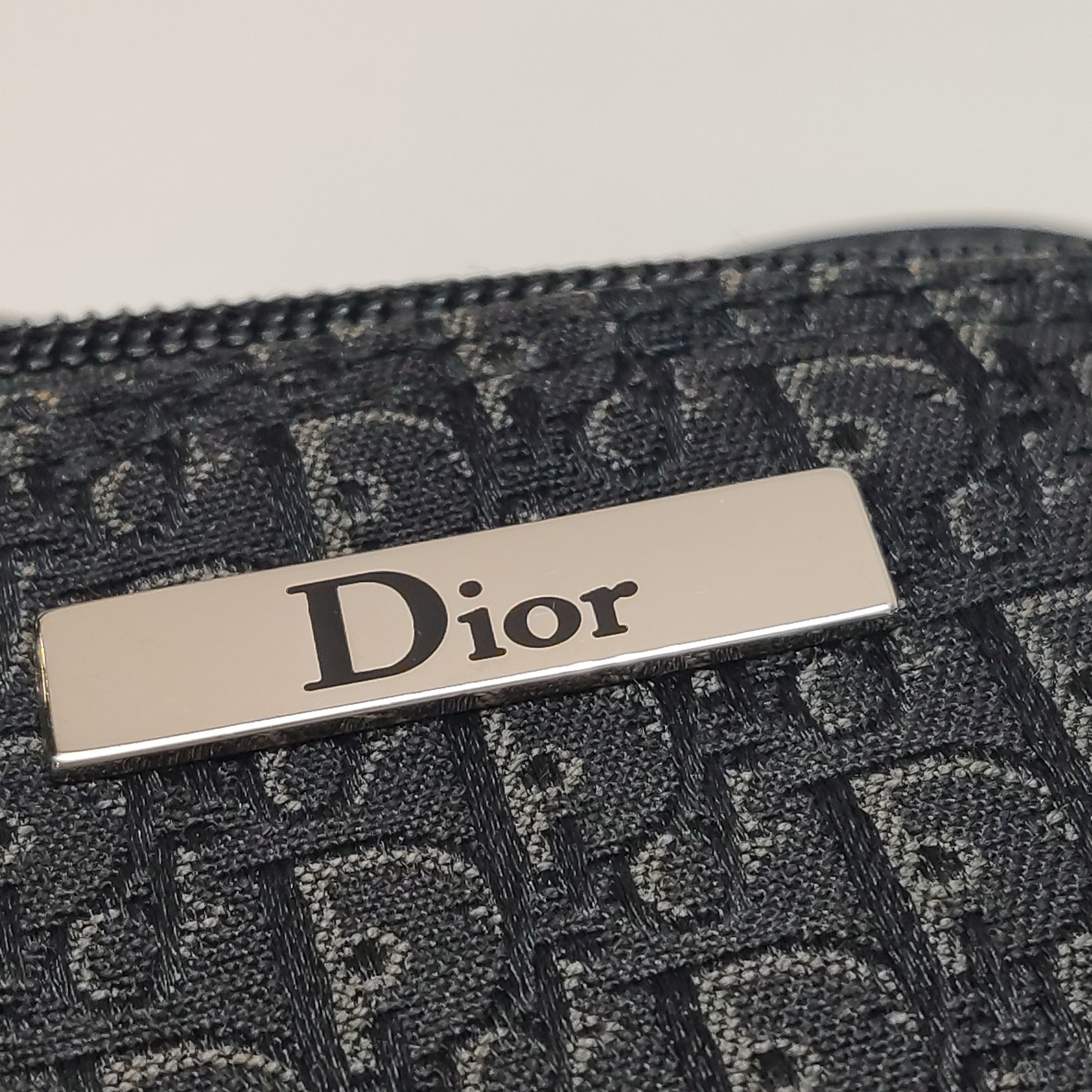 dior leather and canvas monogram bag